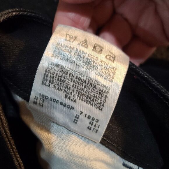 Riders By Lee Womens Jeans Black Size 18M Cotton Blend Zip Button Stretch - Picture 8 of 12